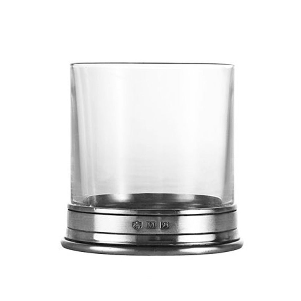 MATCH PEWTER CRYSTAL DOF GLASS