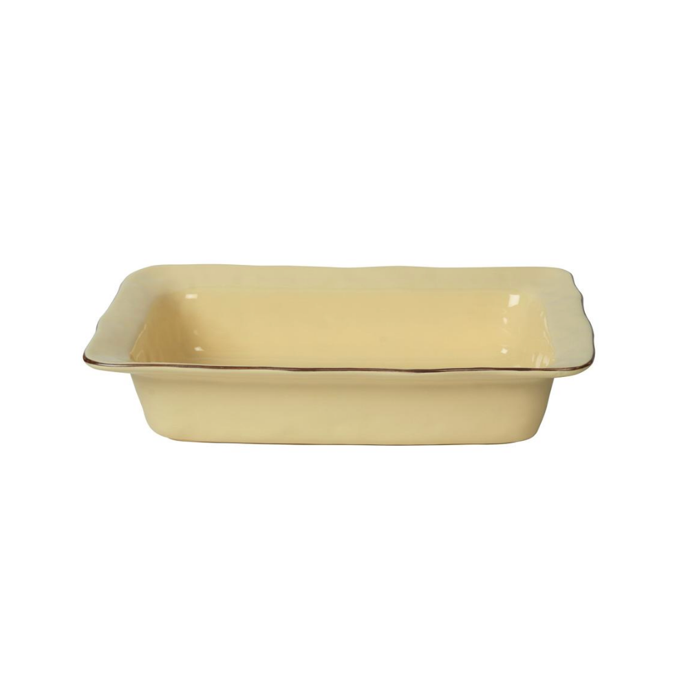 SKYROS ALMOST YELLOW LARGE RECTANGULAR BAKER