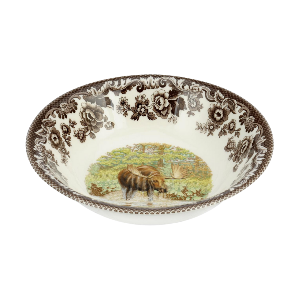 SPODE WOODLAND MOOSE ASCOT CEREAL BOWL