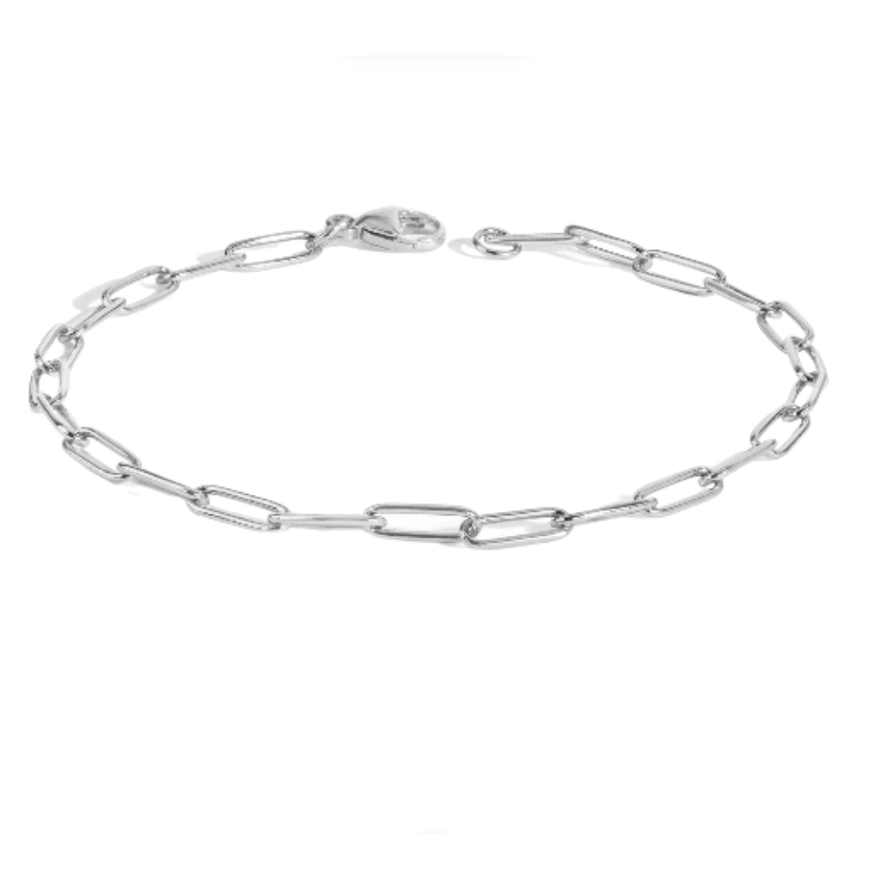 HEATHER B. MOORE 2.9MM SILVER LINK BRACELET 6",6.5",7",7.5"