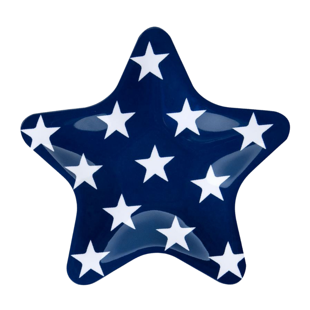 SUPREME HOUSEWARES Patriotic Star Melamine Plate
