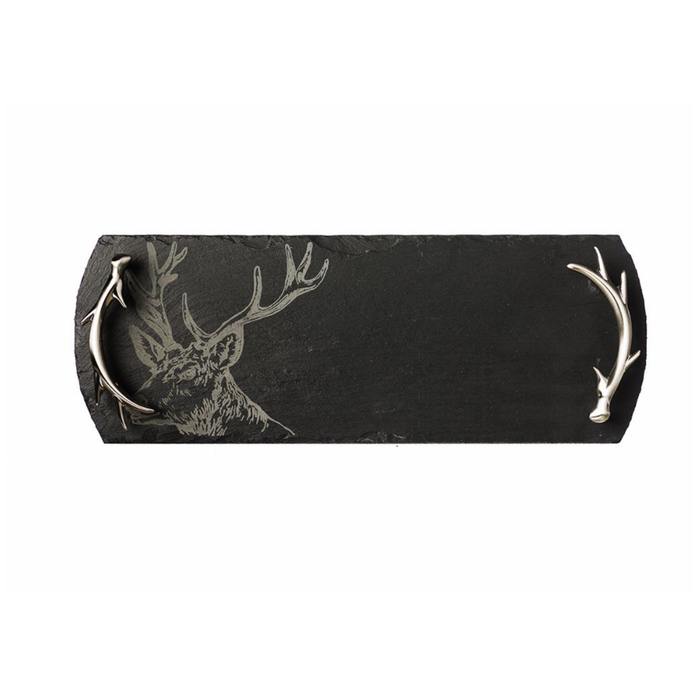 SELBRAE HOUSE ETCHED SMALL STAG SERVING TRAY