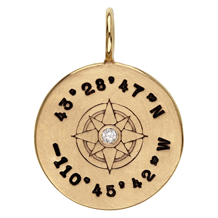 HEATHER B. MOORE JACKSON HOLE GOLD COMPASS ROSE CHARM