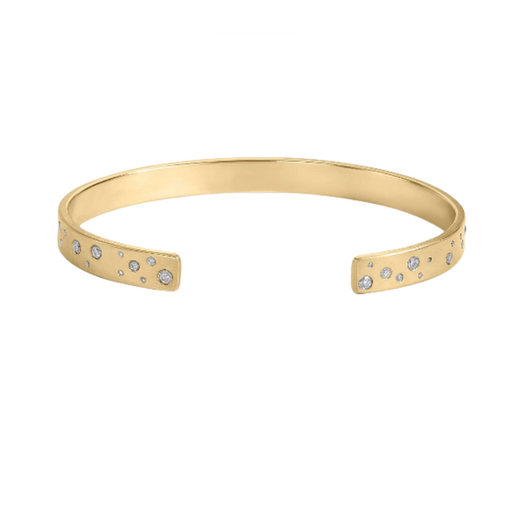 HEATHER B. MOORE DIAMOND 7MM FLAT CUFF SMALL,MEDIUM,LARGE