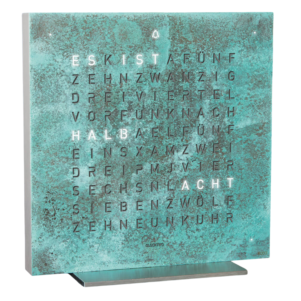 QLOCKTWO CLASSIC CREATOR'S EDITION VINTAGE COPPER CLOCK