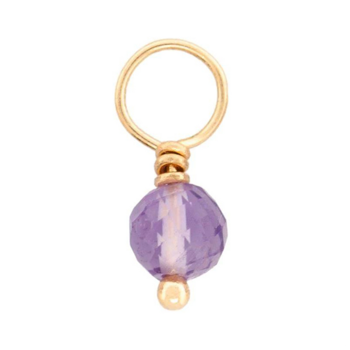 HEATHER B. MOORE WIRED PURPLE AMETHYST CHARM
