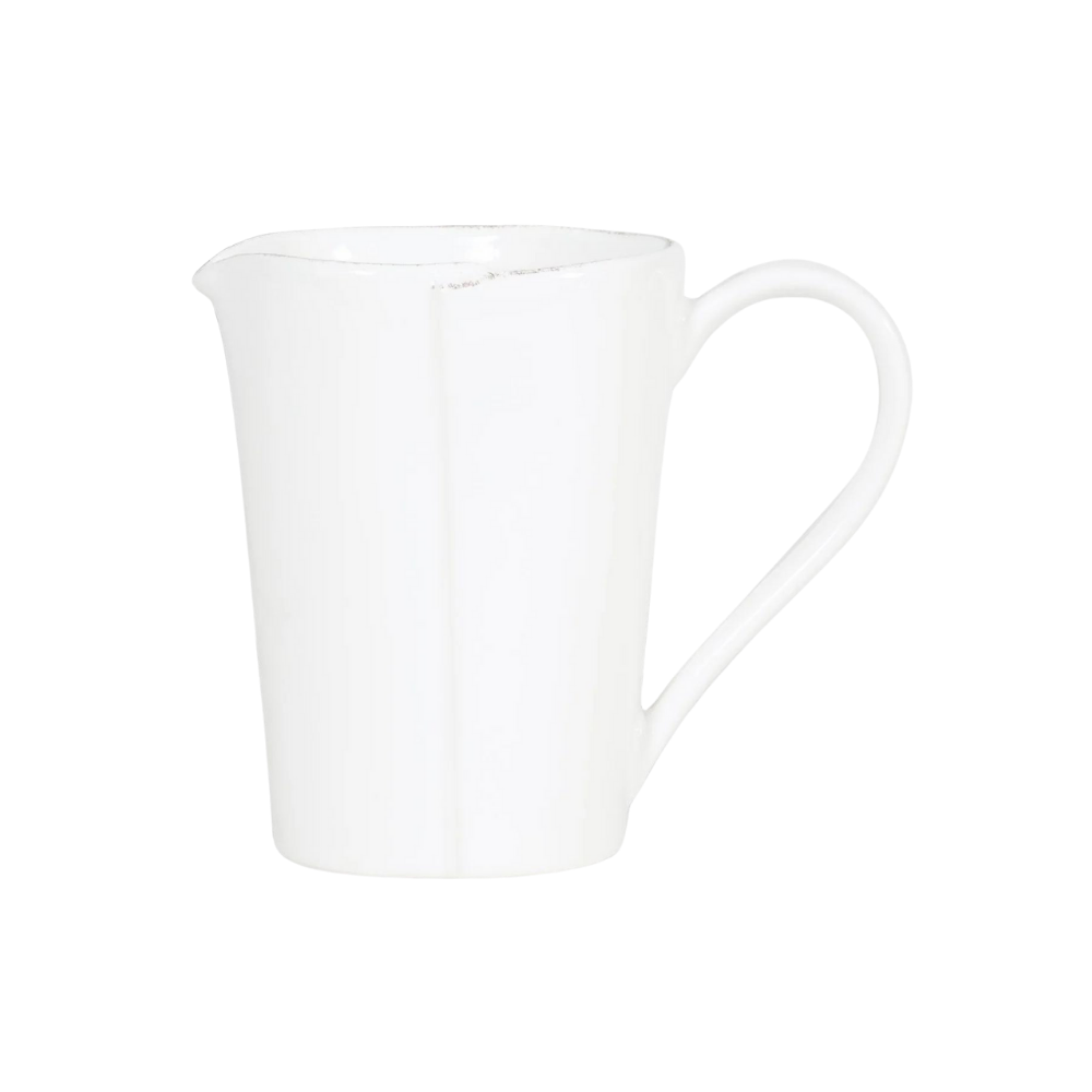 VIETRI LASTRA WHITE PITCHER