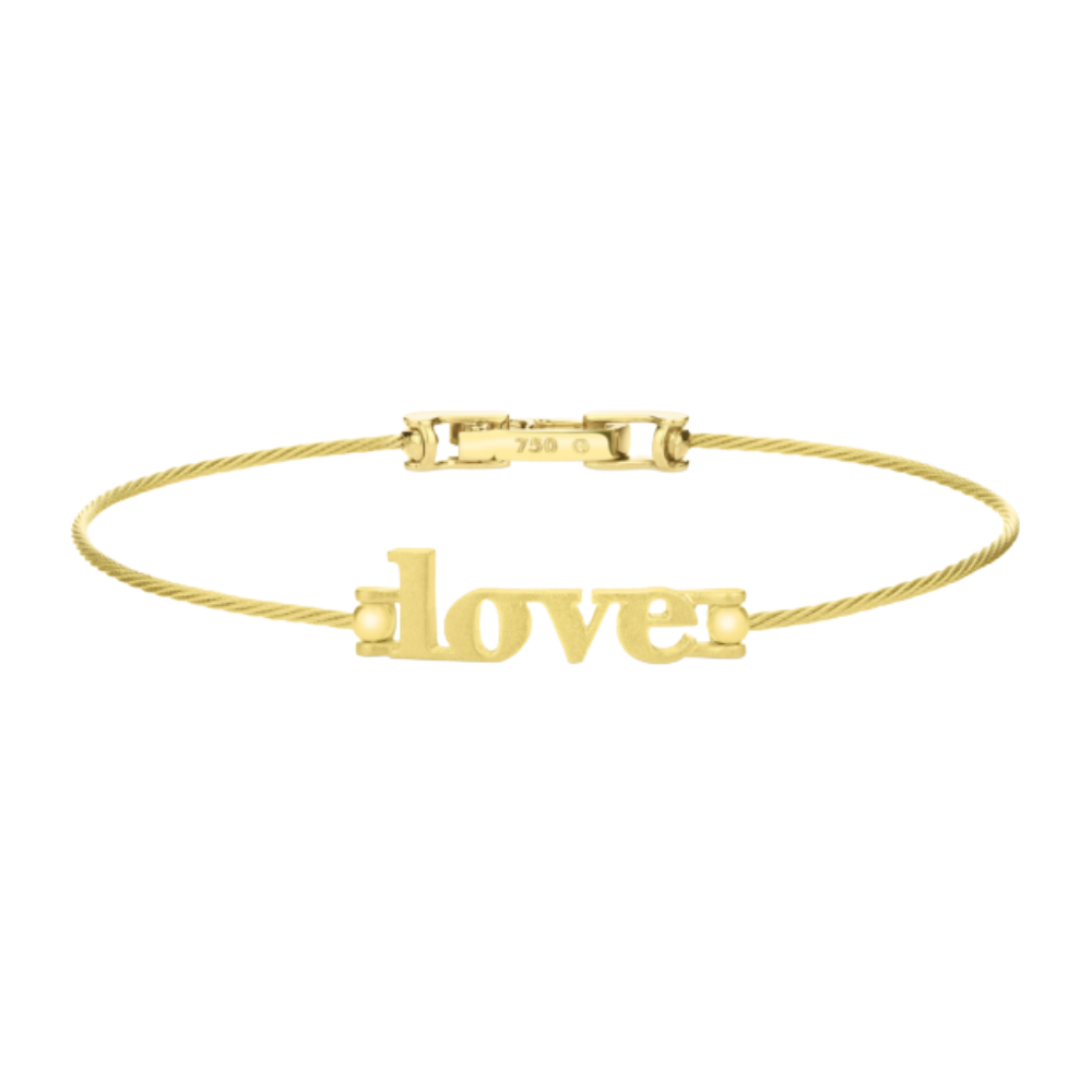 PAUL MORELLI 18K Yellow Gold Wire Love Bracelet