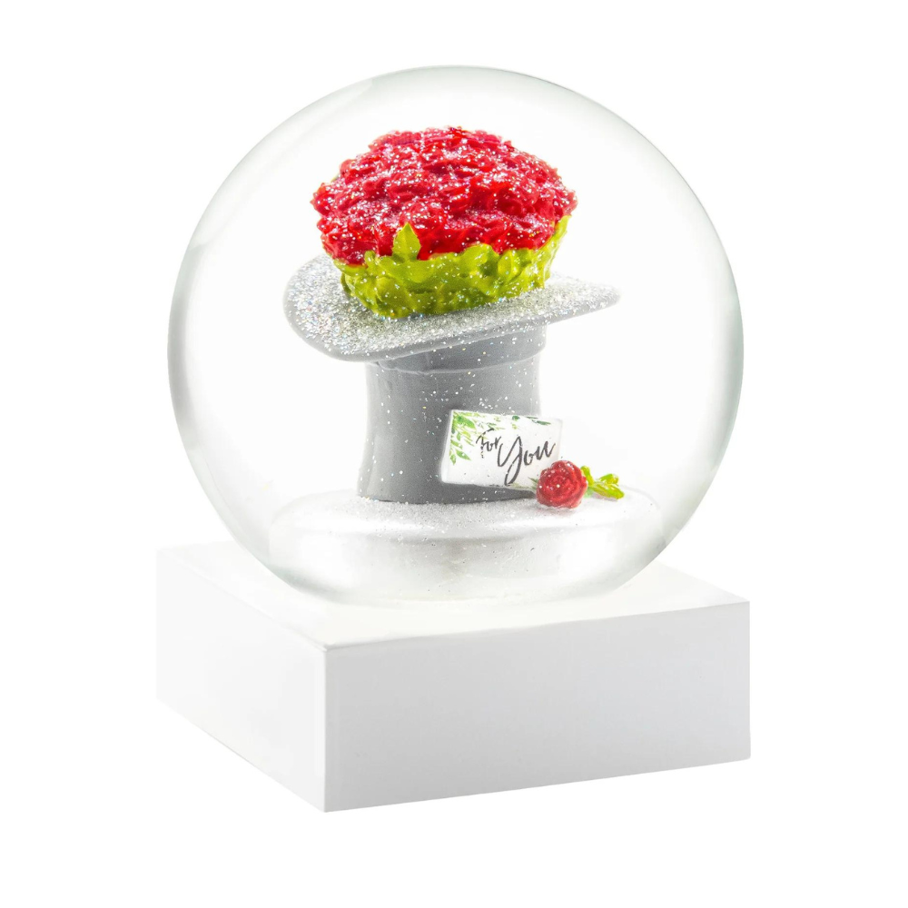 COOLSNOWGLOBES ROSE BOUQUET SNOW GLOBE