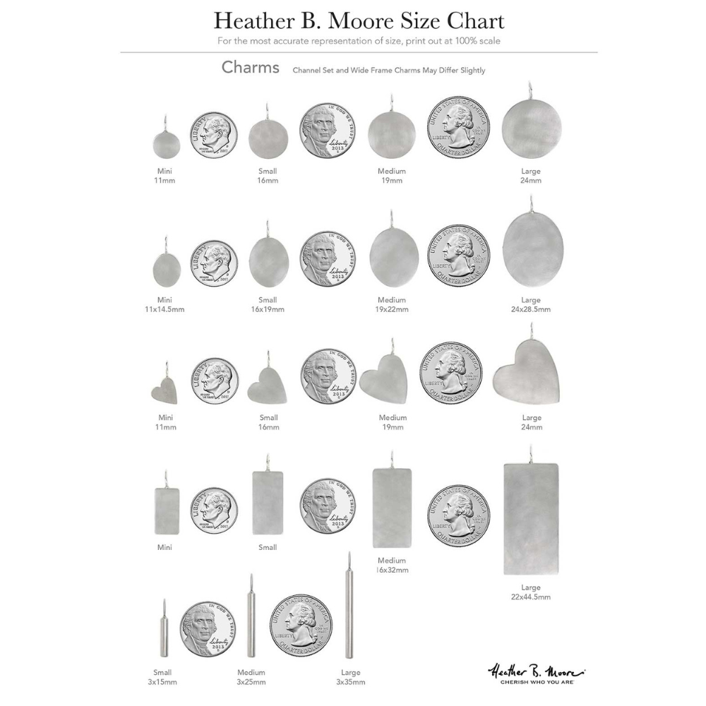 HEATHER B. MOORE STERLING SILVER DIAMOND INITIALS