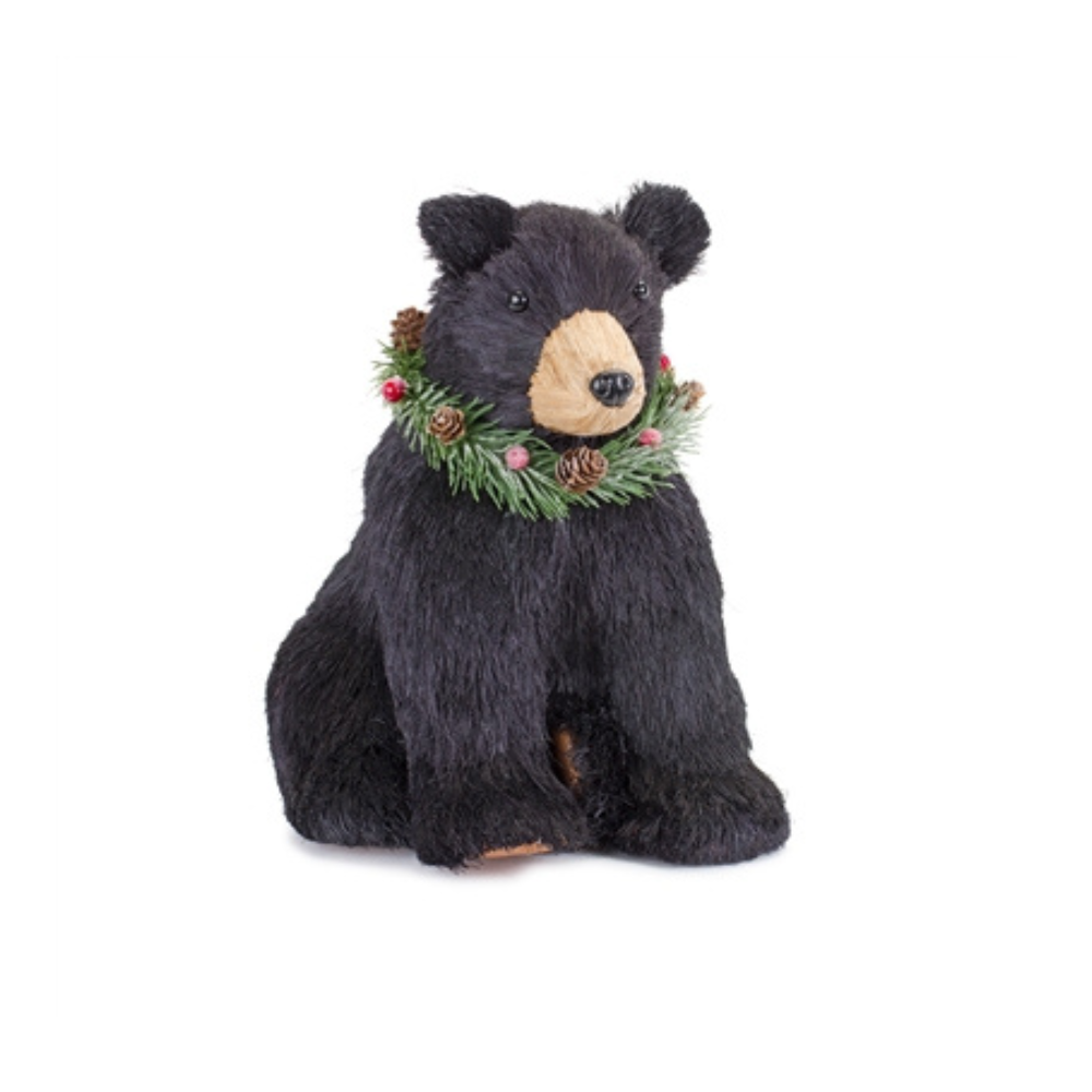 MELROSE INDIVIDUALLY SOLD CHRISTMAS BEAR WITH WREATH