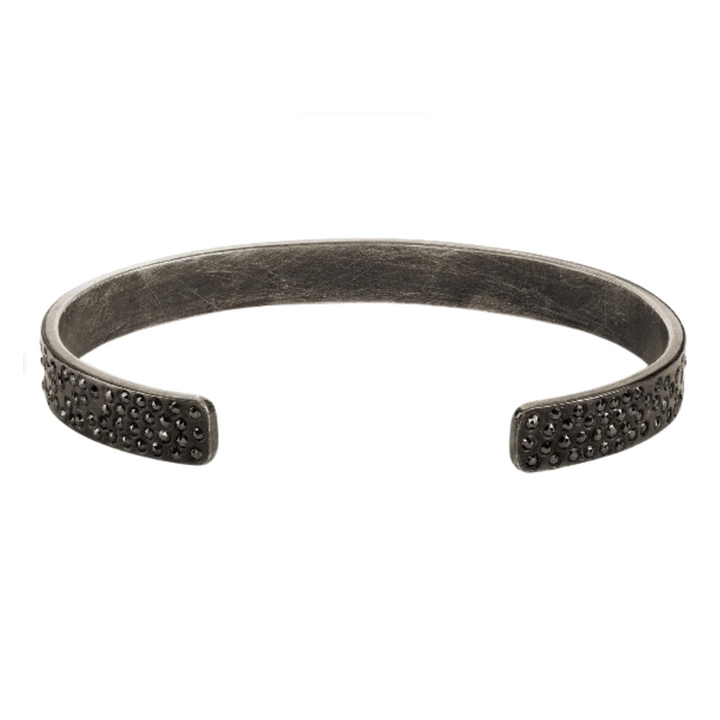 HEATHER B. MOORE 7MM BLACK DIAMOND FLAT CUFF