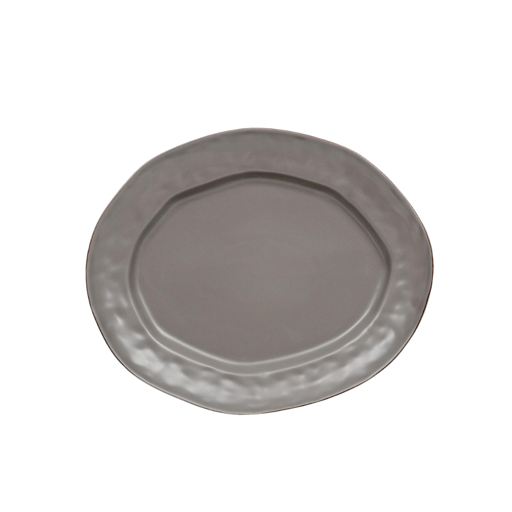 SKYROS CANTARIA CHARCOAL LARGE OVAL PLATTER