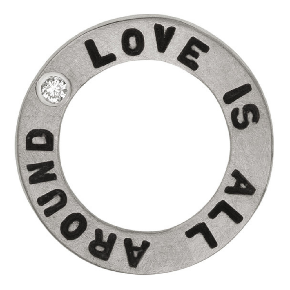 HEATHER B. MOORE STERLING SILVER OPEN ROUND CHARM