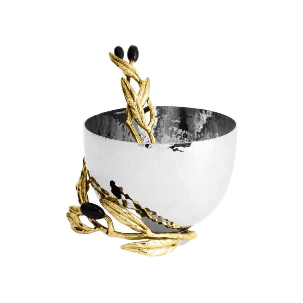 MICHAEL ARAM Olive Branch Nut Dish With Spoon