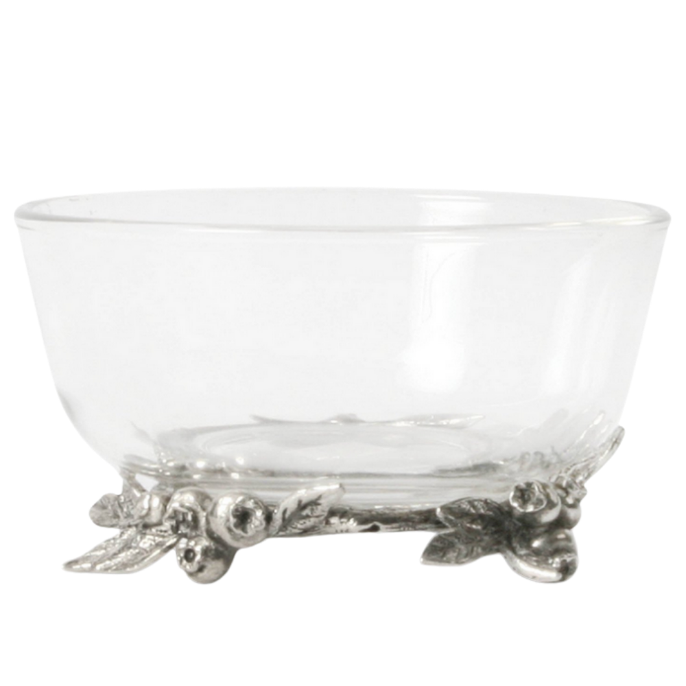 VAGABOND HOUSE Blueberry Pewter And Glass Bowl