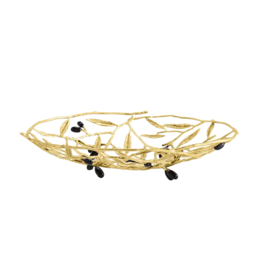 MICHAEL ARAM Olive Branch Bread Basket