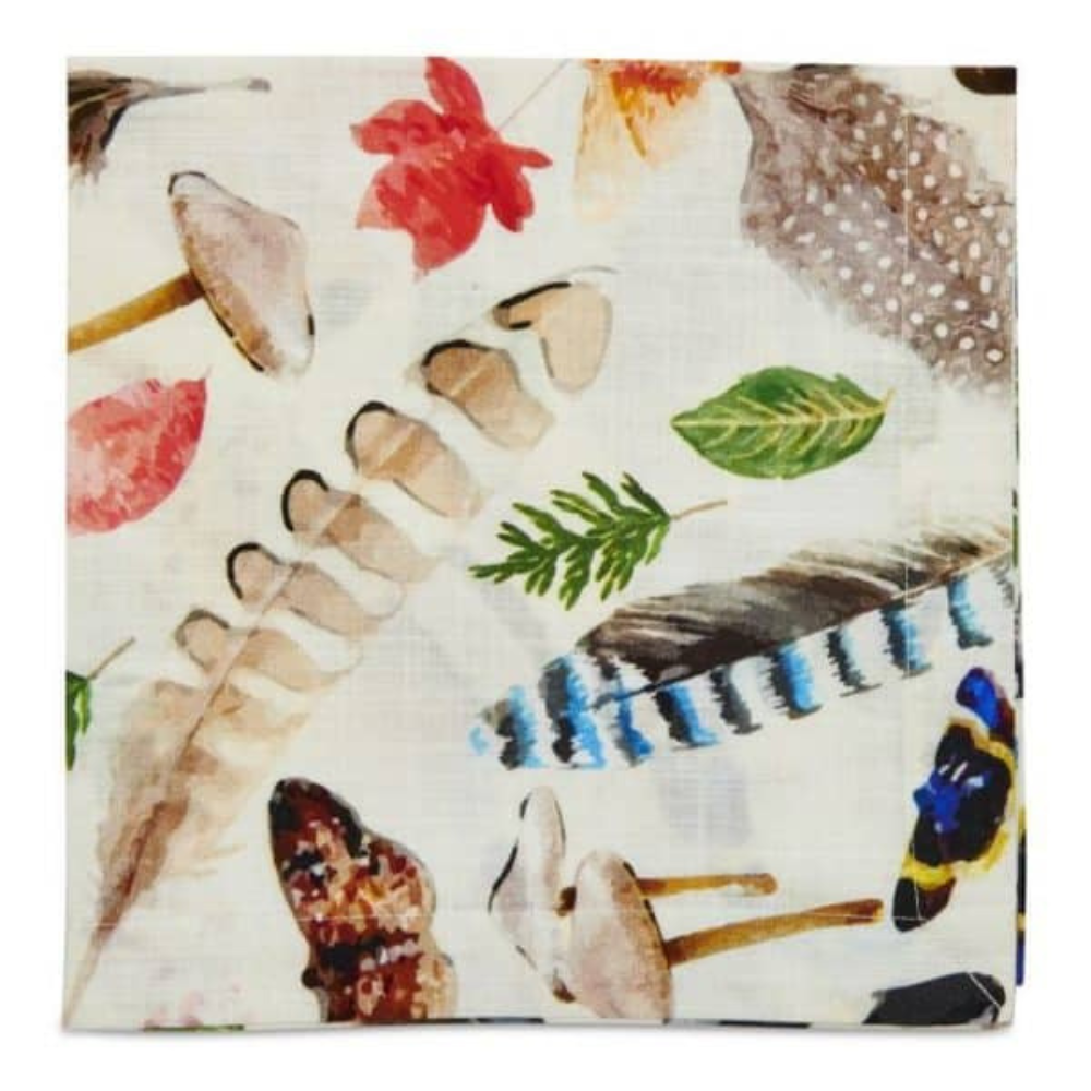 DEBORAH RHODES PLUMES PRINTED NAPKIN