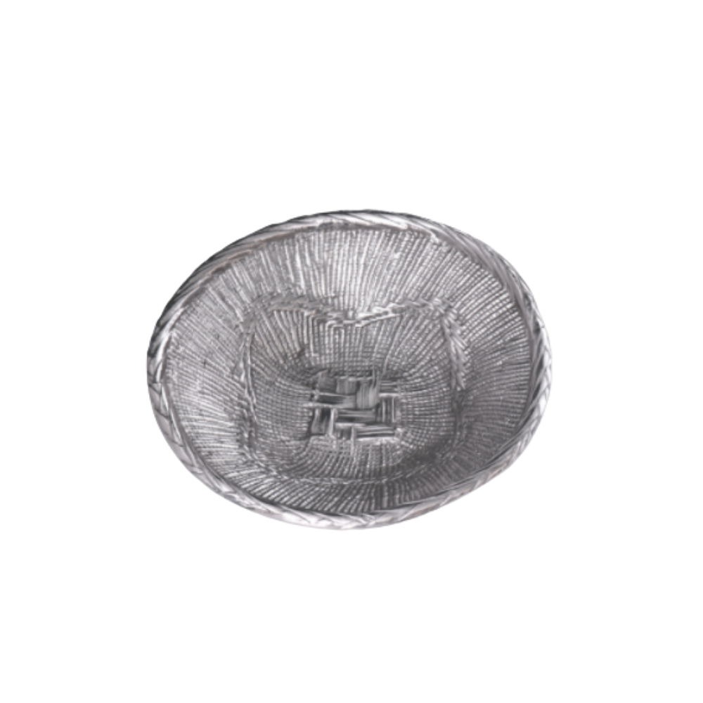 BEATRIZ BALL SIERRA MODERN AFRICA BASKET GUNMETAL SMALL