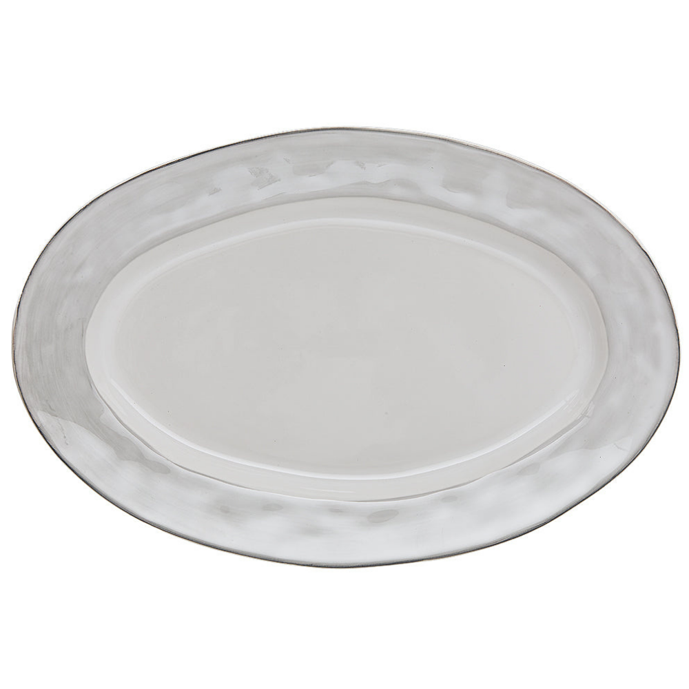 SKYROS Azore Greige Shimmer Small Oval Platter