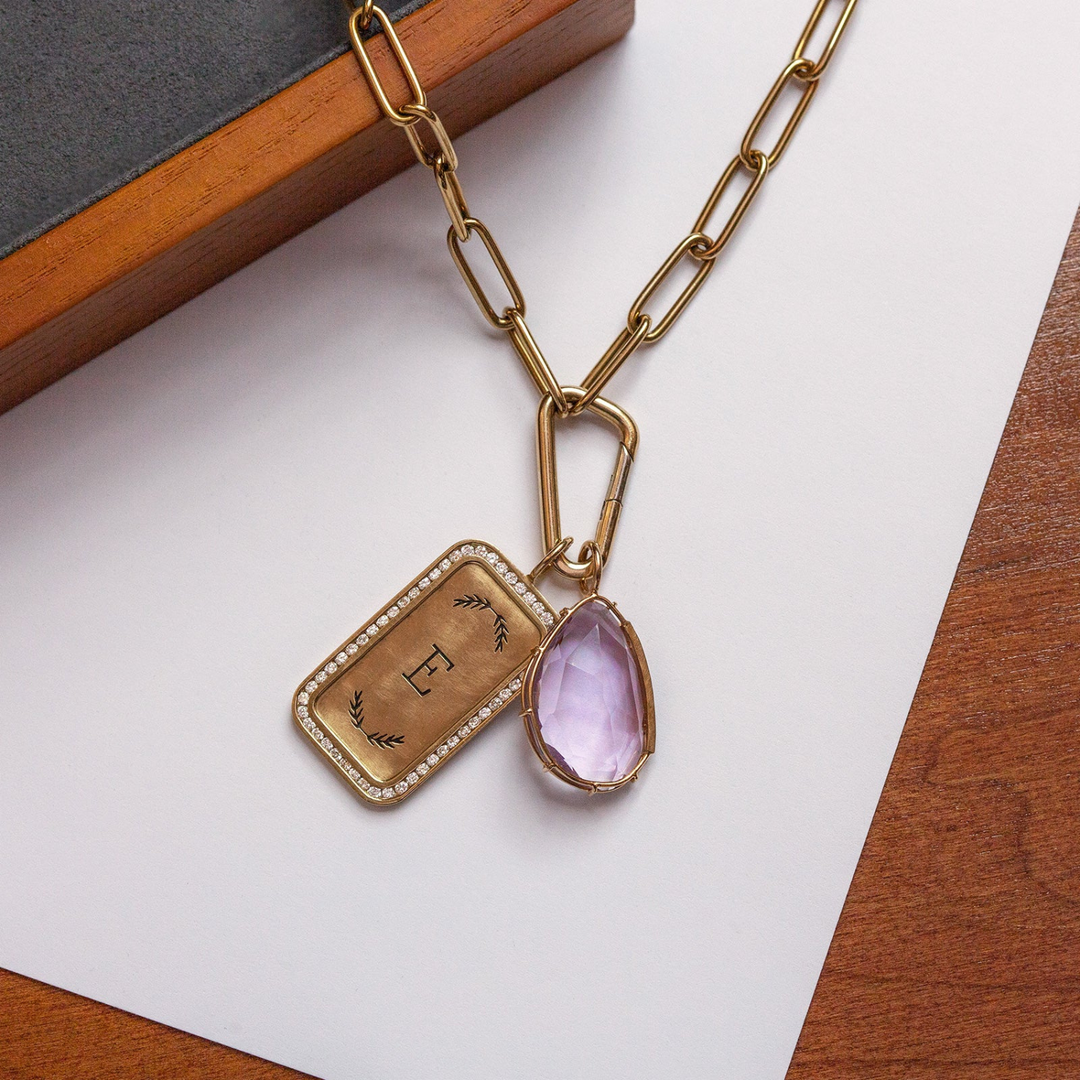 HEATHER B. MOORE 5.2MM YELLOW GOLD LINK CHAIN ONLY 16" HICH-NE-2458,24" HICH-NE-2461,20" HICH-NE-2460,18" HICH-NE-2459,31" HICH-NE-2462