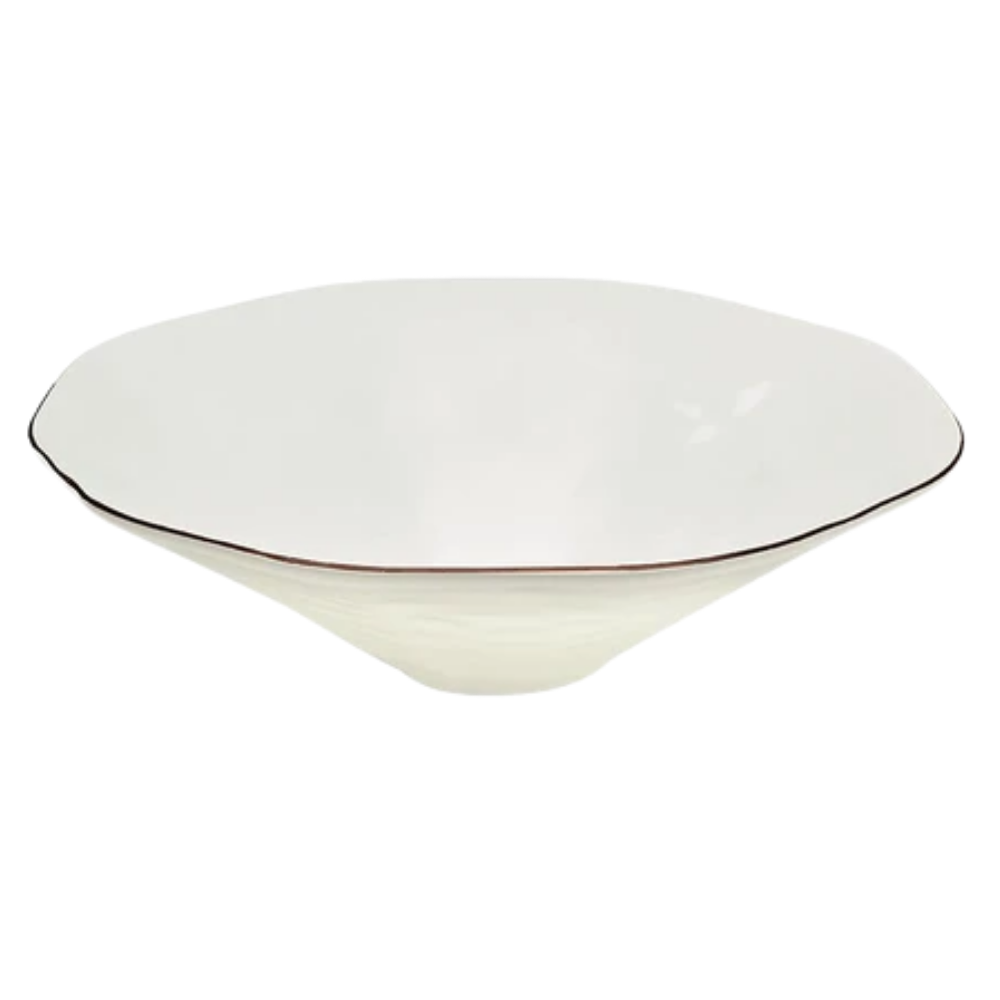 SKYROS CANTARIA MATTE WHITE CENTERPIECE BOWL