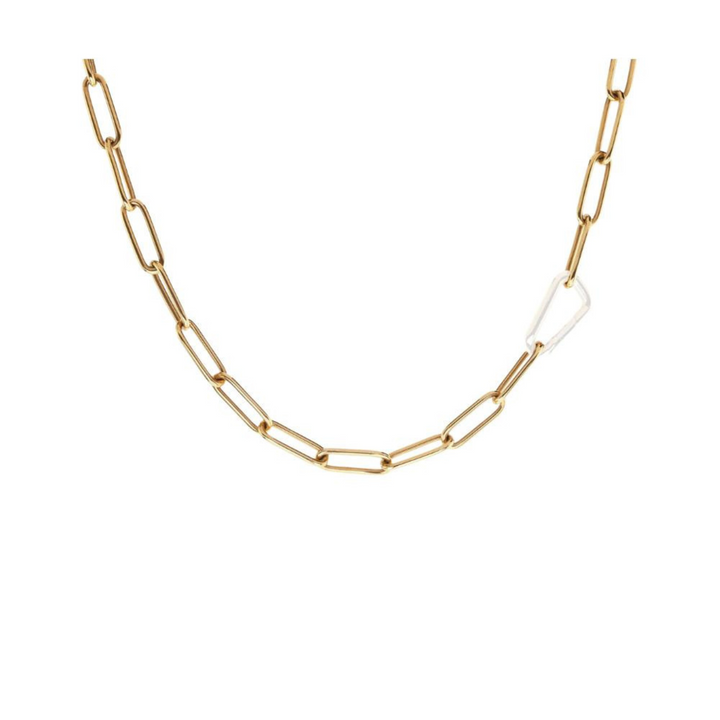 HEATHER B. MOORE 5.2MM YELLOW GOLD LINK CHAIN ONLY 16" HICH-NE-2458,24" HICH-NE-2461,20" HICH-NE-2460,18" HICH-NE-2459,31" HICH-NE-2462