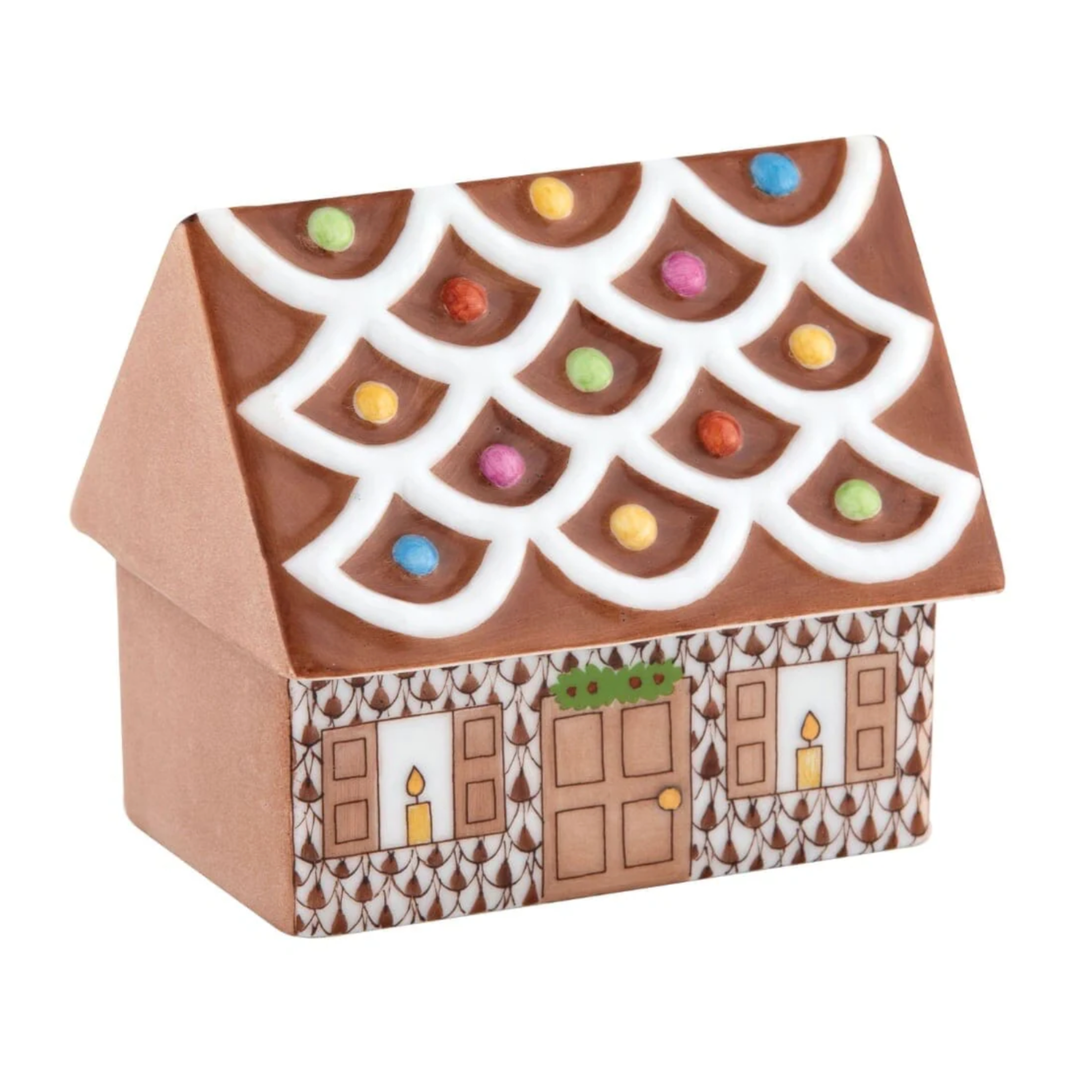 HEREND Gingerbread House In Chocolate