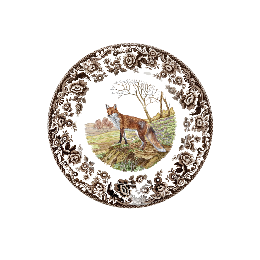 SPODE WOODLAND FOX SALAD PLATE