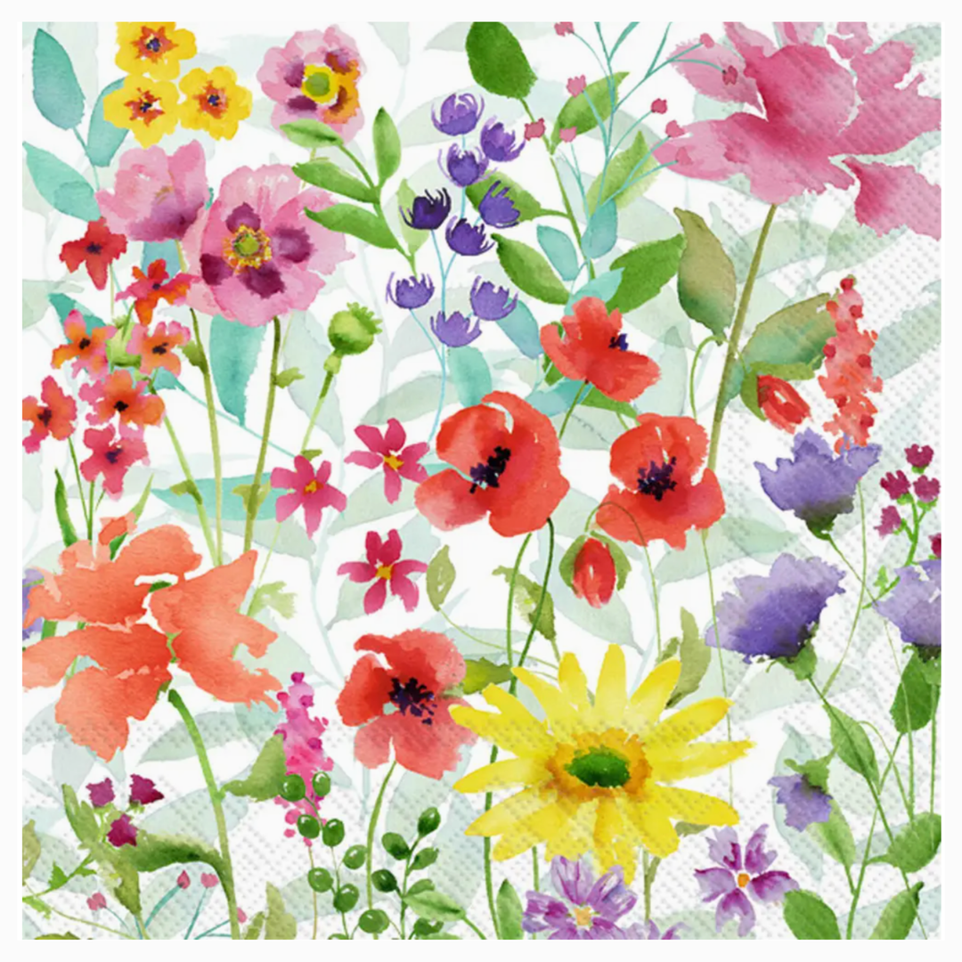 BOSTON INTERNATIONAL Floral Paper Lunch Napkins Default Title