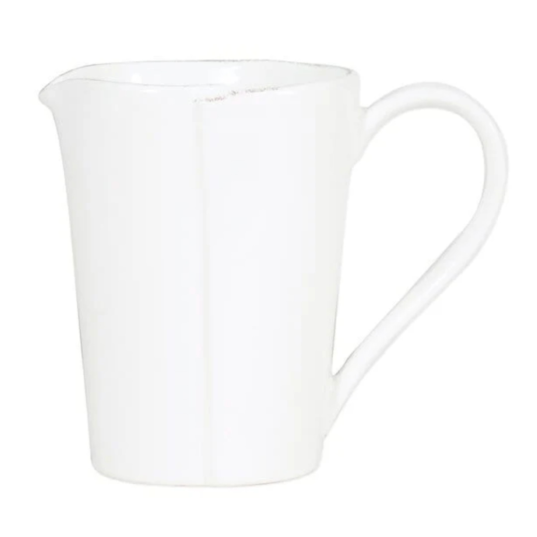 VIETRI Melamine Lastra White Pitcher