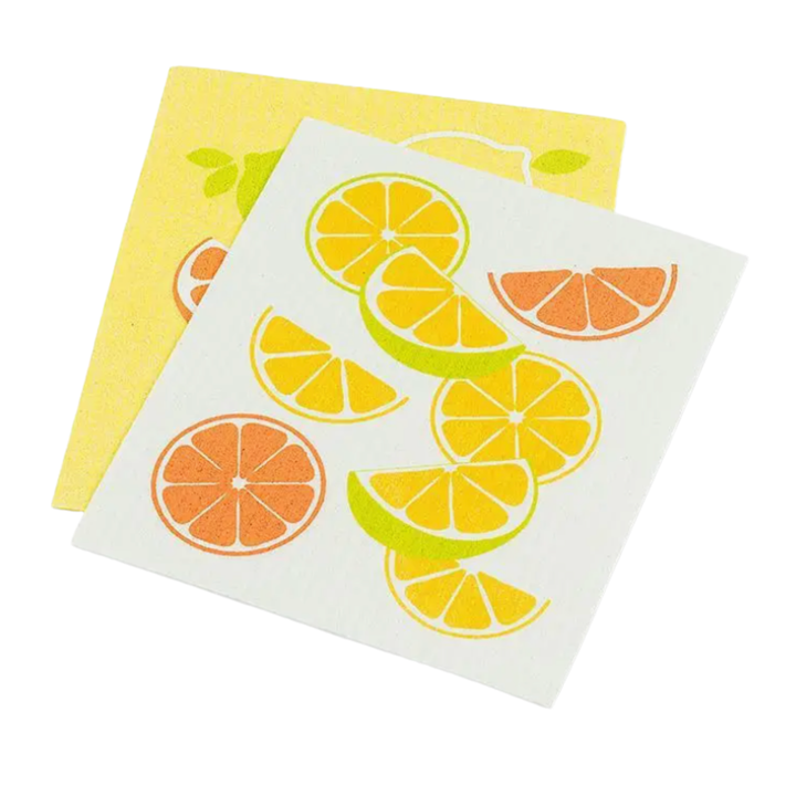 ABBOTT Orange And Lemon Motif Dishcloths Default Title
