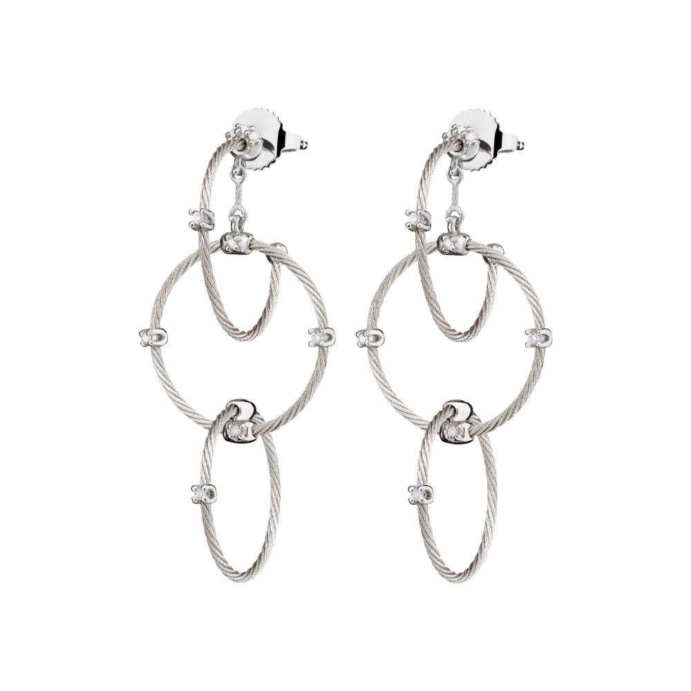 PAUL MORELLI Unity Triple Rain Chain Earrings With Diamonds