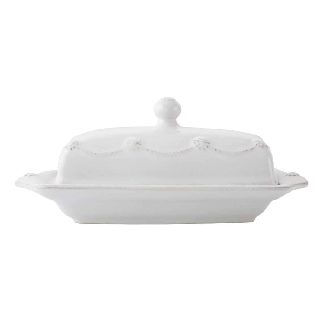 JULISKA BERRY AND THREAD WHITEWASH BUTTER DISH