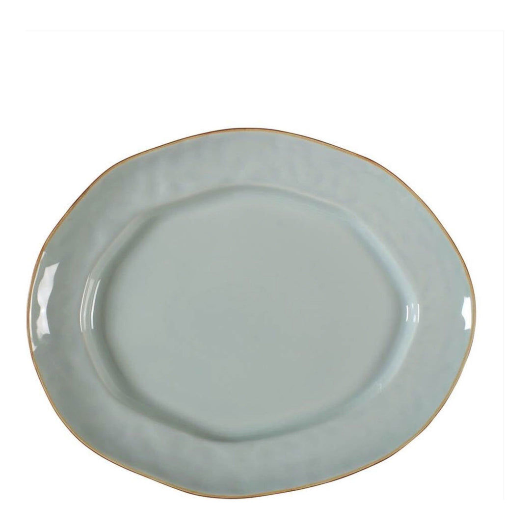 SKYROS Sheer Blue Large Oval Platter