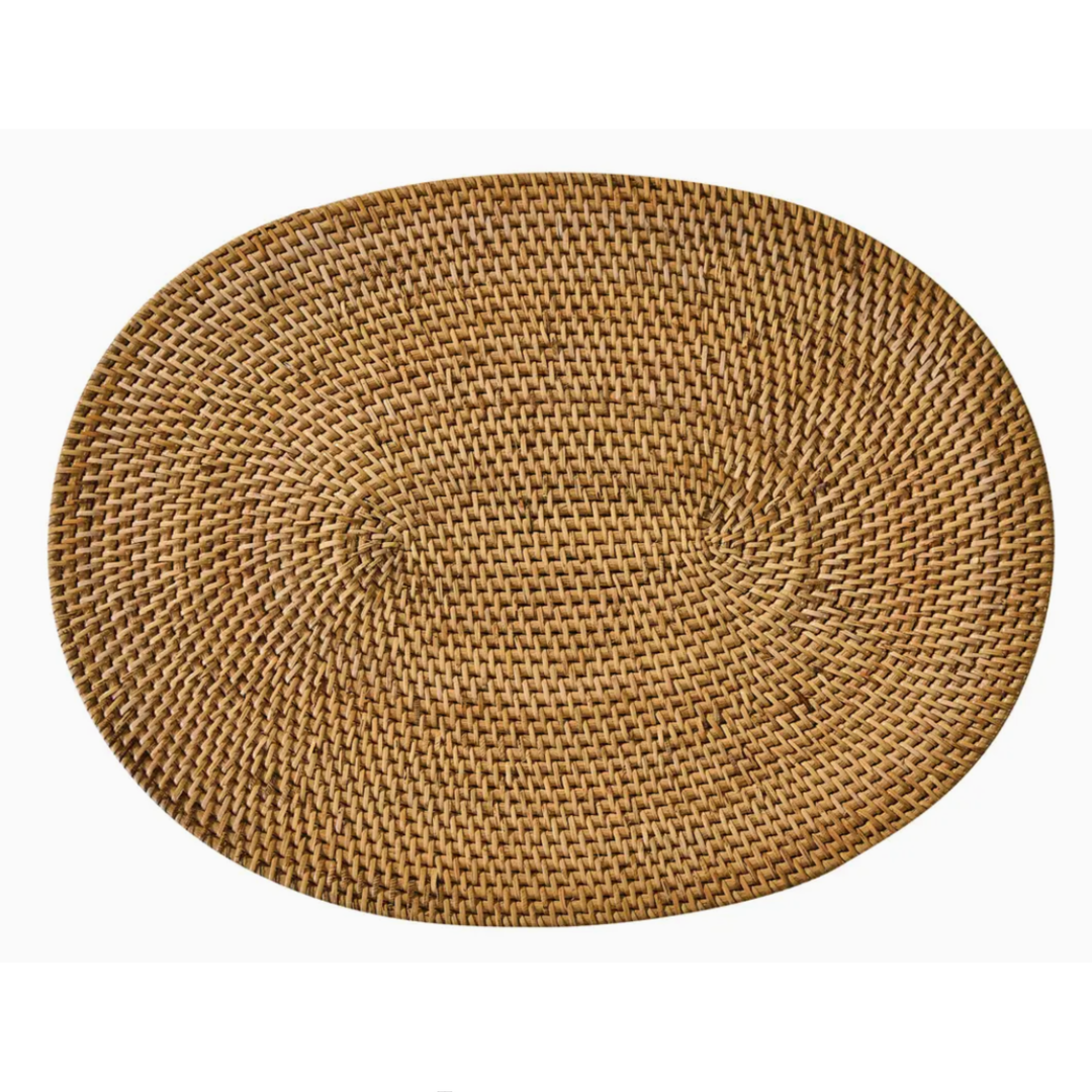 PARK DESIGNS Rattan Oval Placemat Default Title