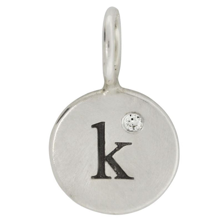 HEATHER B. MOORE STERLING SILVER DIAMOND INITIALS
