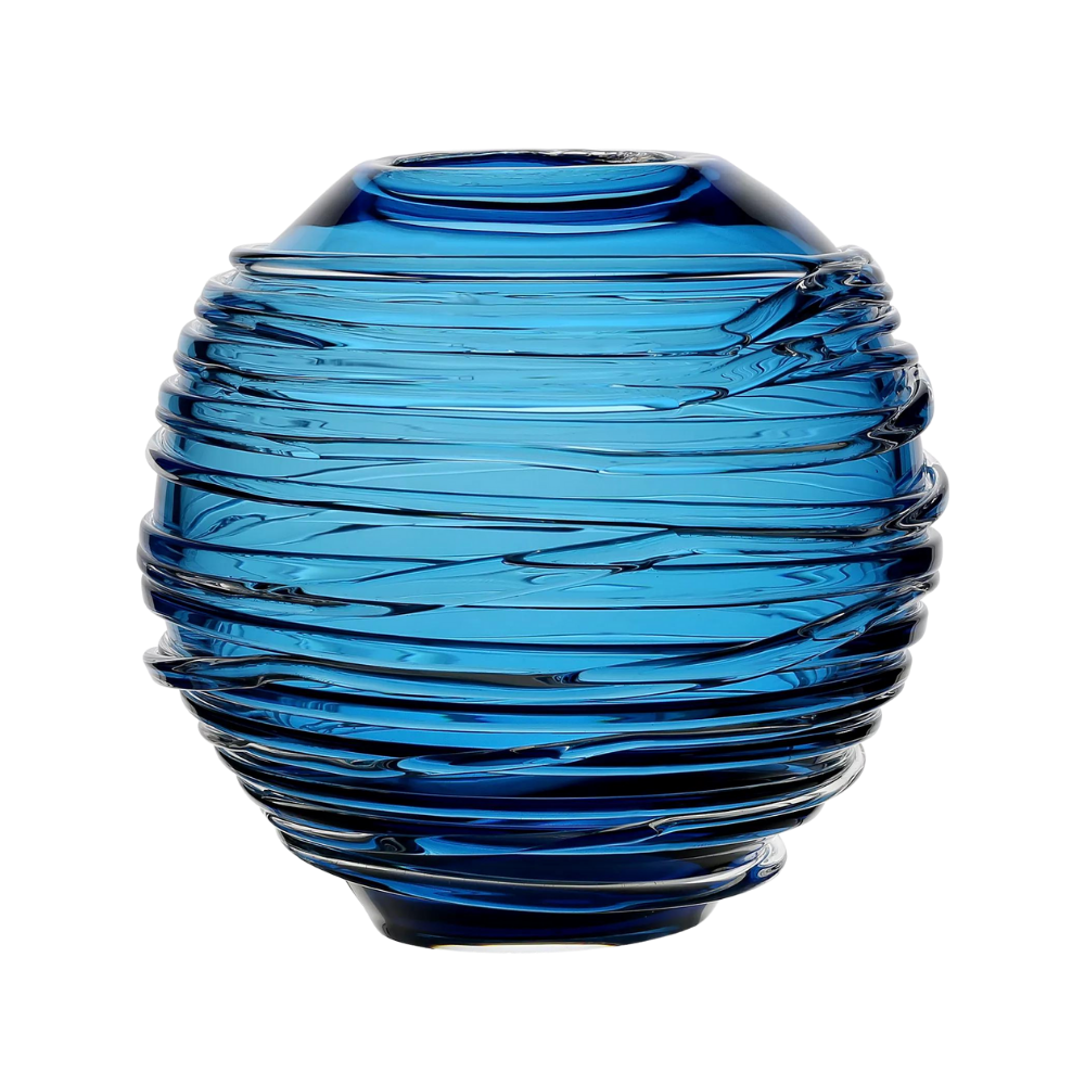 WILLIAM YEOWARD AQUA MIRANDA GLOBE VASE