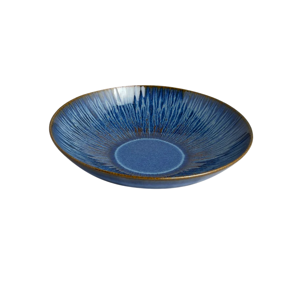CARMEL CERAMICA STILLWATER AZUL LOW BOWL