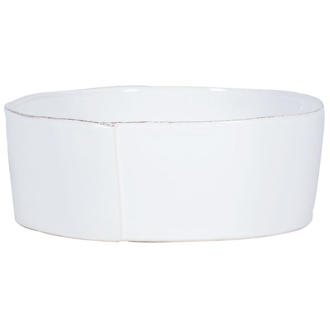 VIETRI LASTRA WHITE LARGE SERVING BOWL