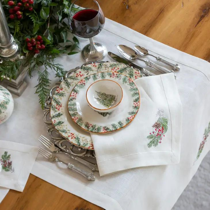 ARTE ITALICA Sprig Cream Dinner Napkin