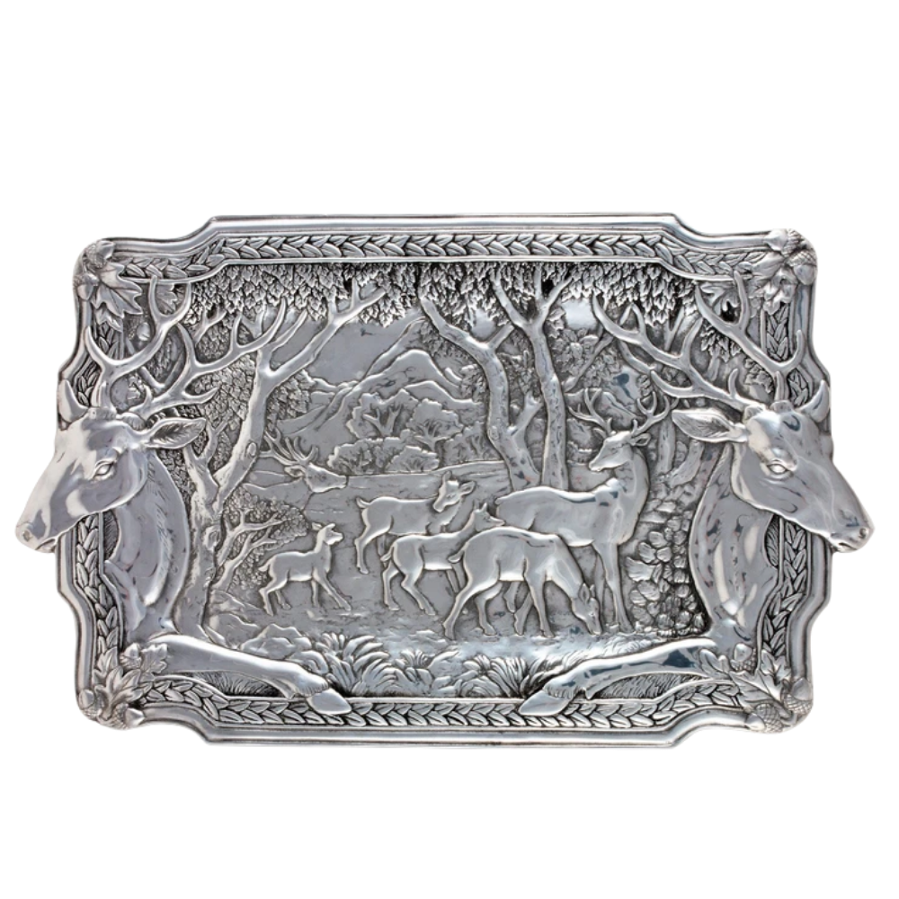 ARTHUR COURT Elk Herd Oblong Tray