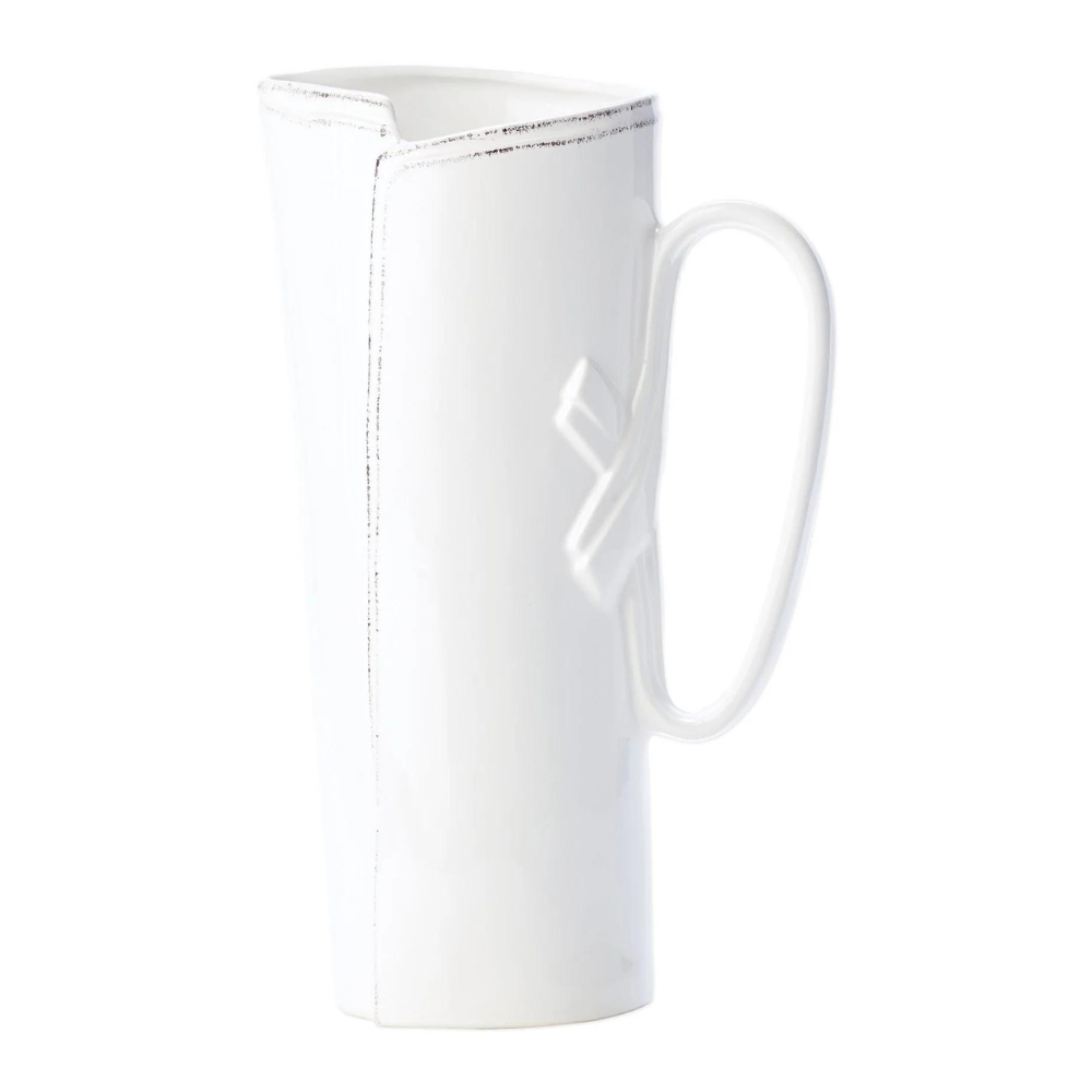 VIETRI Lastra White Tavern Pitcher
