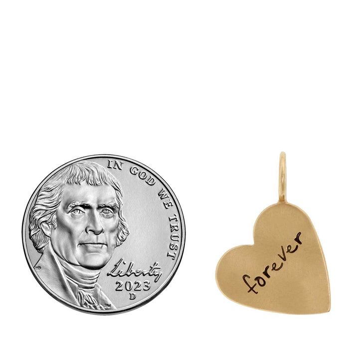 HEATHER B. MOORE 14K YELLOW GOLD HEART CHARM