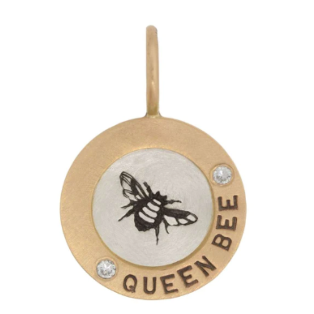 HEATHER B. MOORE Queen Bee Round Charm