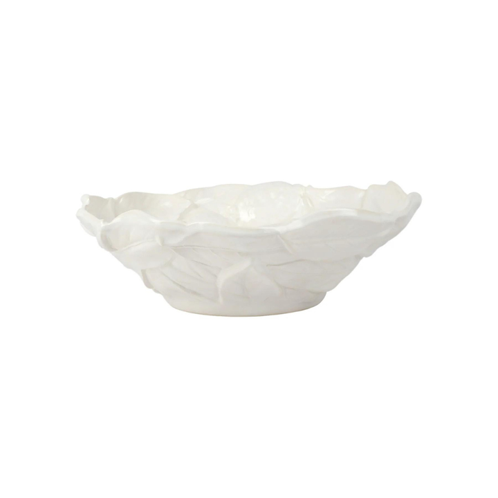 VIETRI White Limoni Medium Figural Bowl