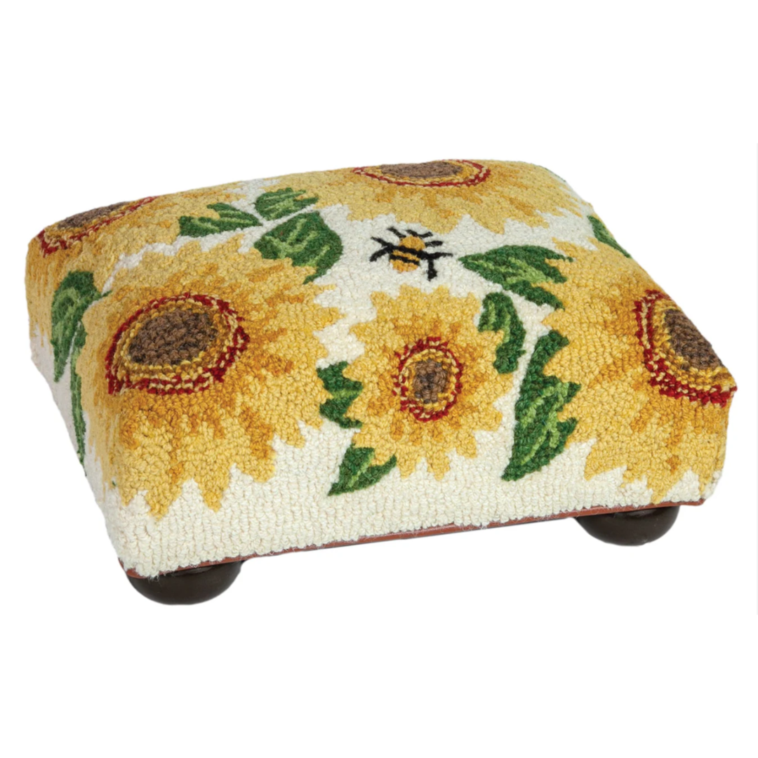 CHANDLER 4 CORNERS Sunflower And Bee Foot Stool