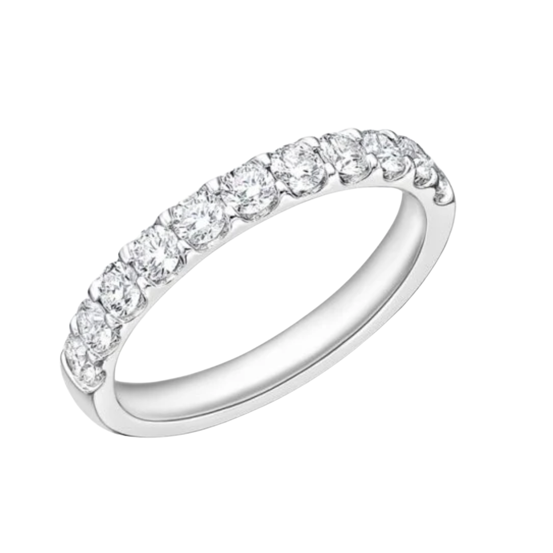 MEMOIRE 18K White Gold Odessa Diamond Band Default Title