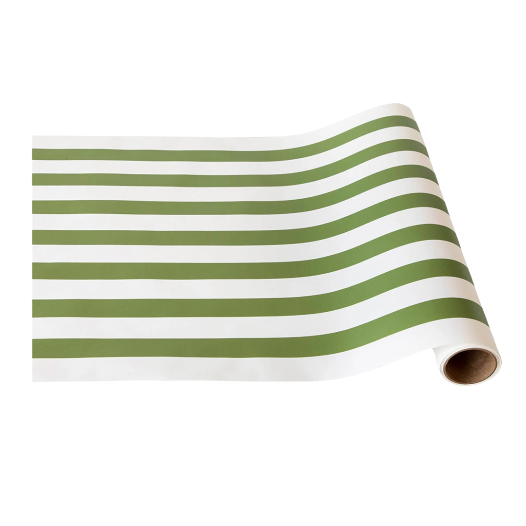 HESTER & COOK Moss Classic Stripe Runner