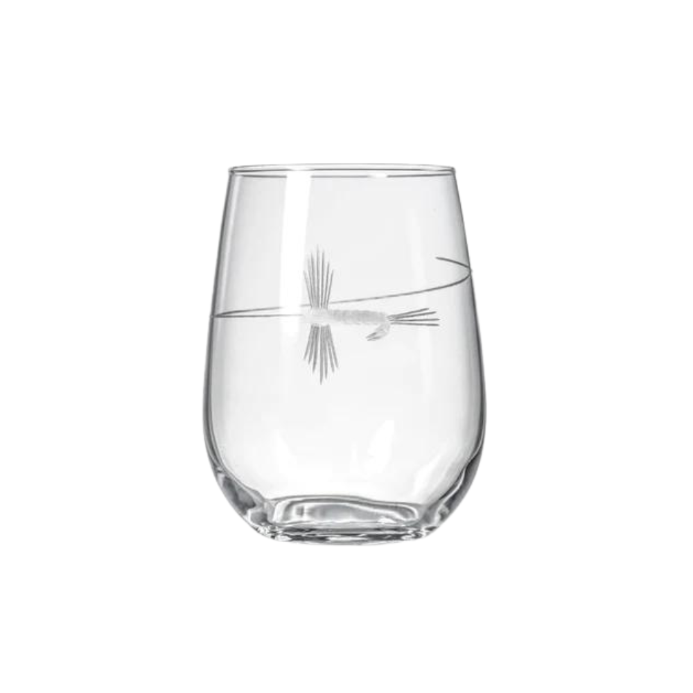 ROLF Fly Fishing Stemless Wine Glass
